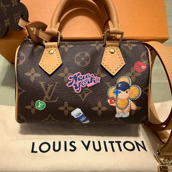 New LOUIS VUITTON 57th Street NYC Nano Speedy Exclusive Limited Edition Bag - Picture 4 of 16